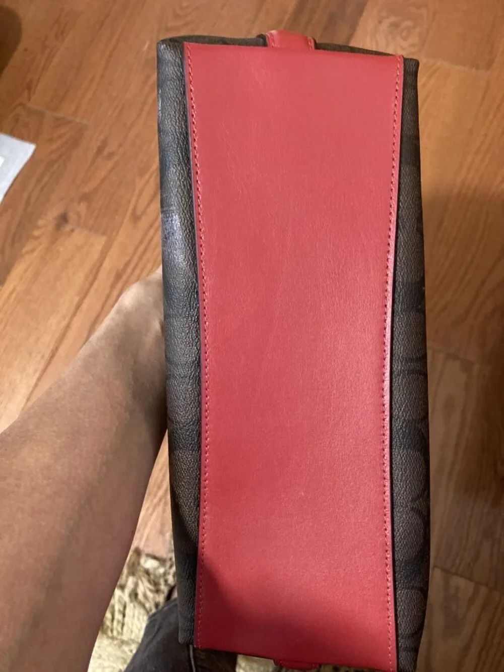 Coach brown red